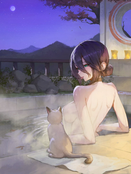 Reze — Moonlit Onsen Silence